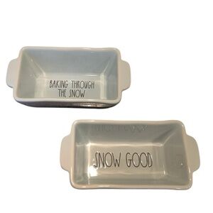 Rae Dunn Light Blue Mini Loaf Dishes NIB